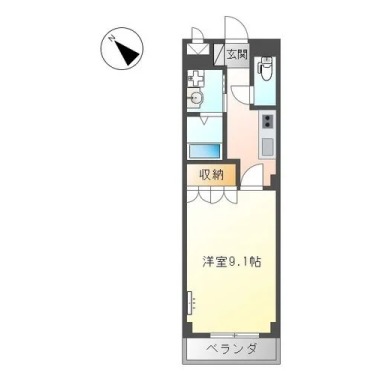ルミナスハイム羽浦II 205の間取り図