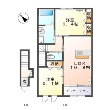サニーコート 202の間取り図