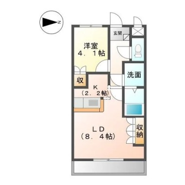 MY-shine 大島 106の間取り図