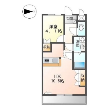 MY-shine 大島 202の間取り図