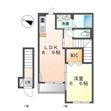 アイクオーレ 203の間取り図