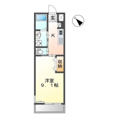 アルフォン 207の間取り図