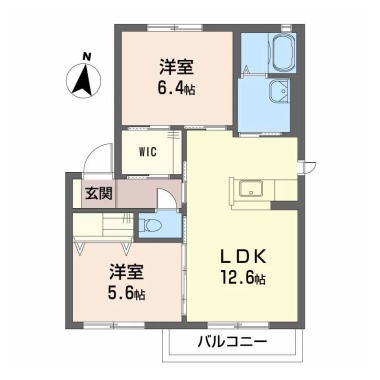 シャーメゾン和幸 201の間取り図