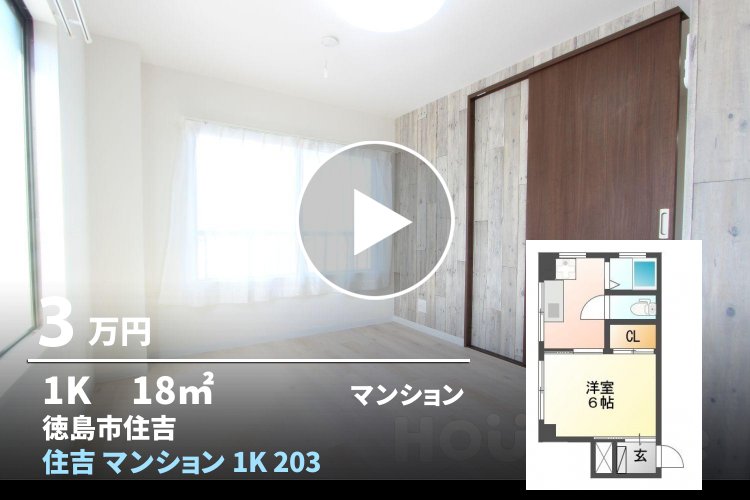 住吉 マンション 1K 203