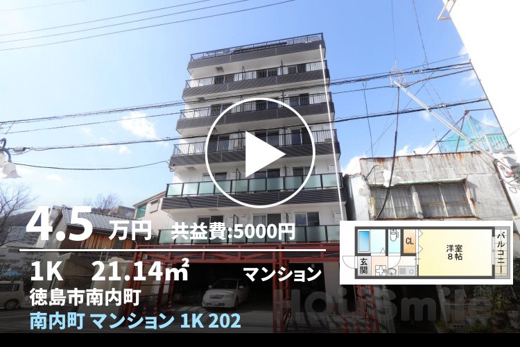 南内町 マンション 1K 202