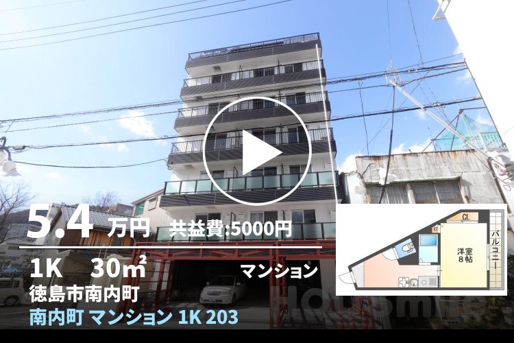 南内町 マンション 1K 203