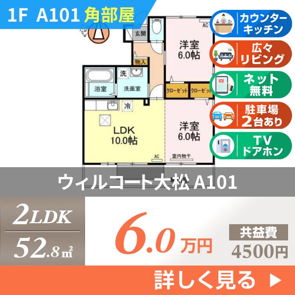 ウィルコート大松 a101