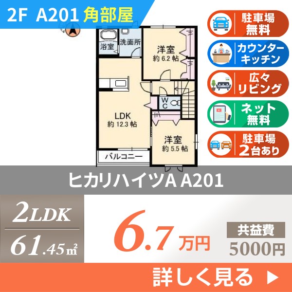 ヒカリハイツA a201