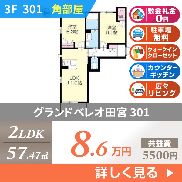 グランドベレオ田宮 301