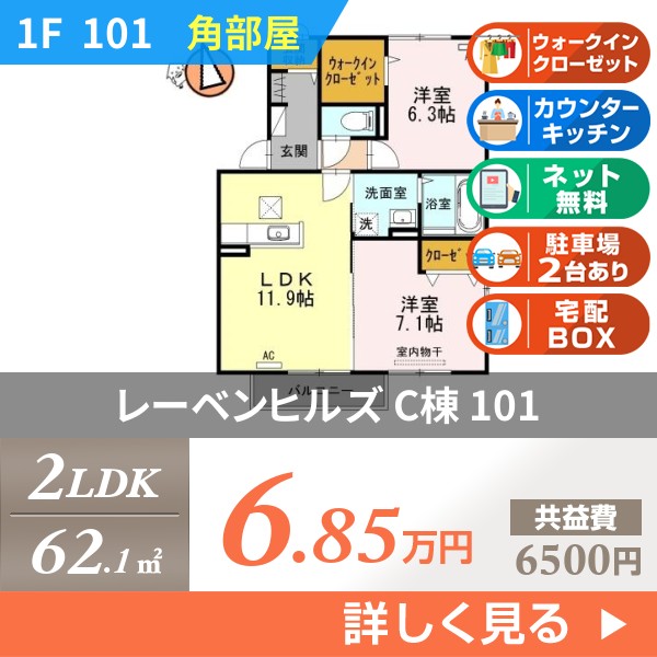 レーベンヒルズ C棟 101