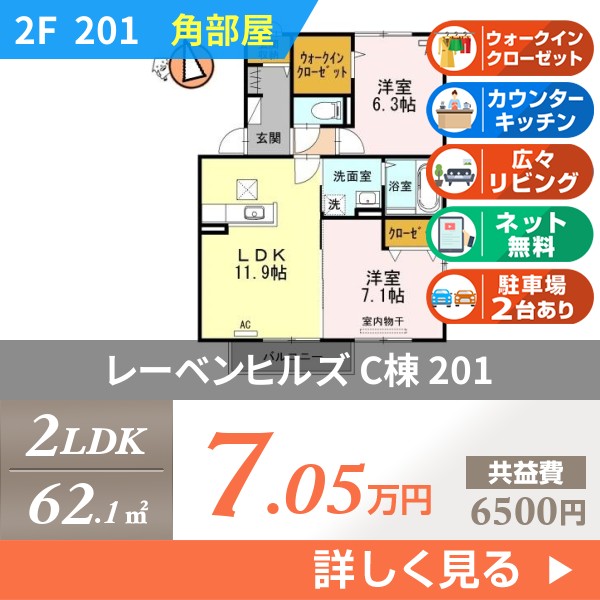 レーベンヒルズ C棟 201