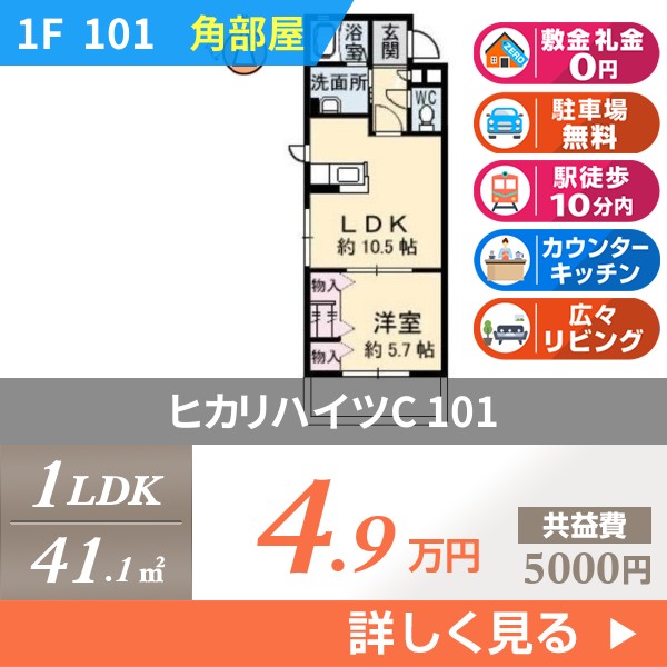 ヒカリハイツC 101