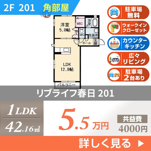 リブライフ春日 201
