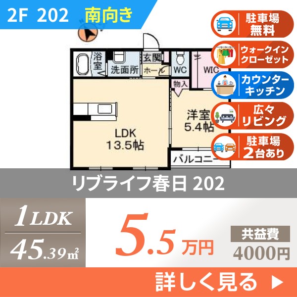 リブライフ春日 202