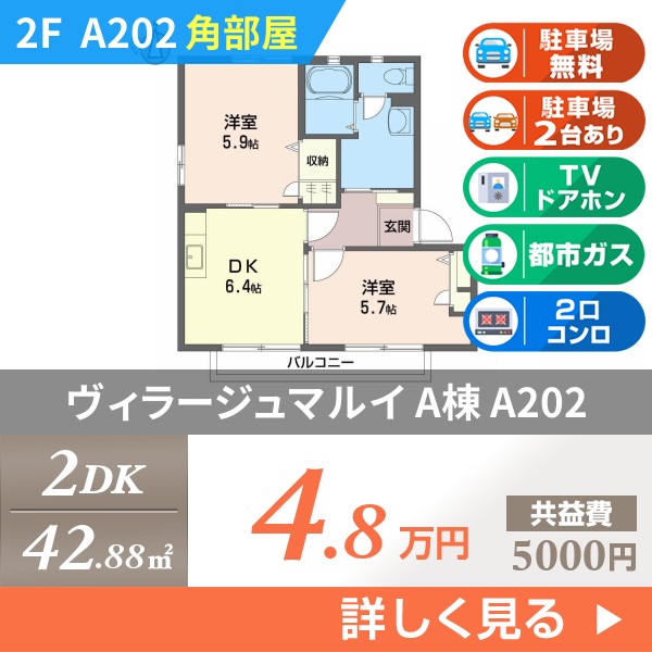 ヴィラージュマルイ a202