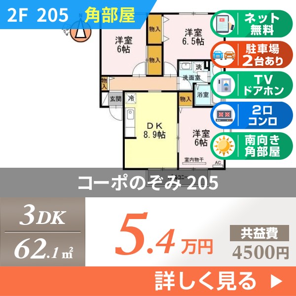 コーポのぞみ 205