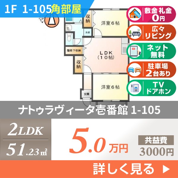 ナトゥラヴィータ壱番館 1-105