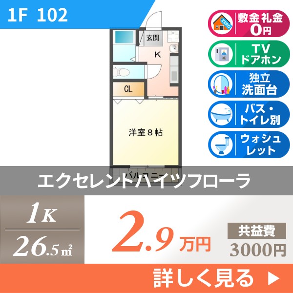 エクセレントハイツフローラ 102