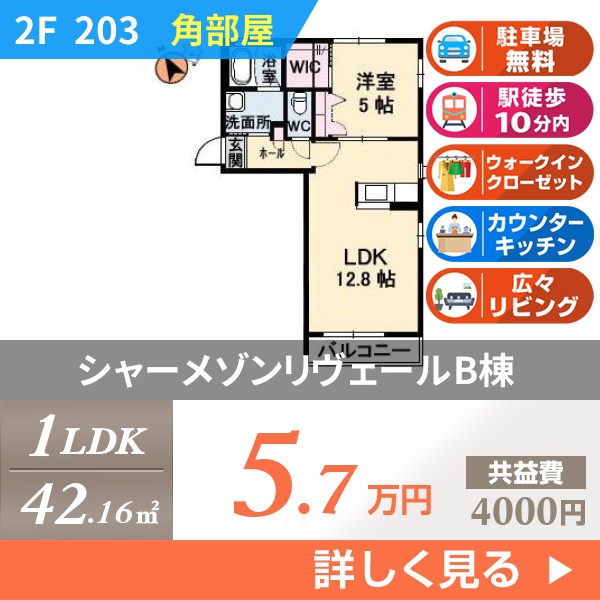 シャーメゾンリヴェールB棟 203