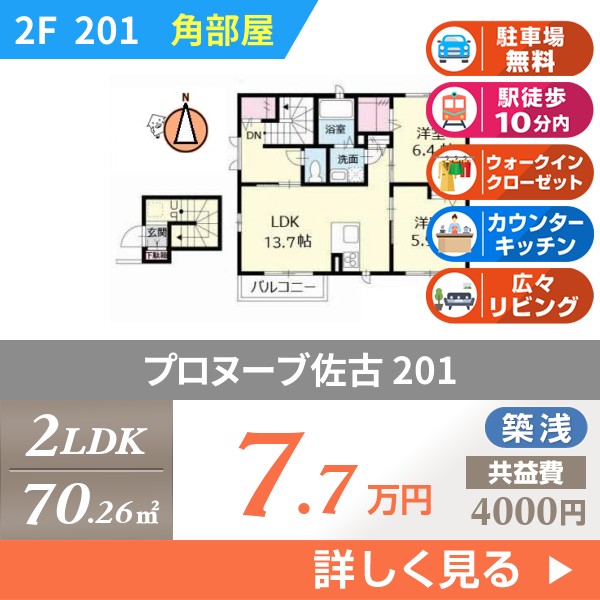 プロヌーブ佐古 201