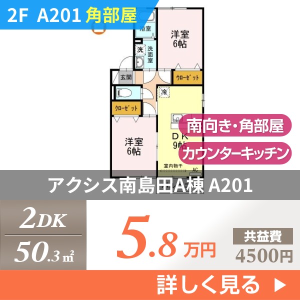 アクシス南島田A棟 A201