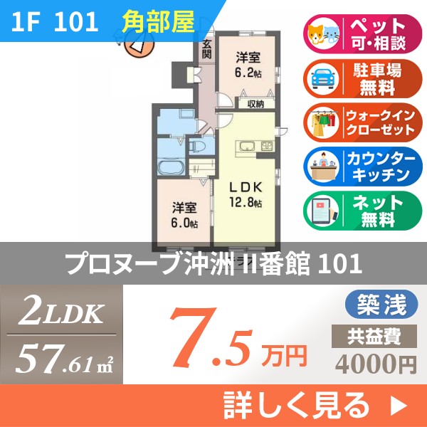プロヌーブ沖洲 II番館 101
