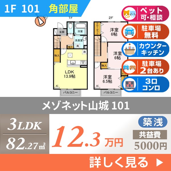 メゾネット山城 101