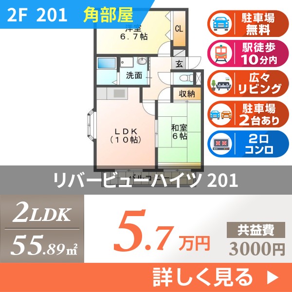 リバービューハイツ 201