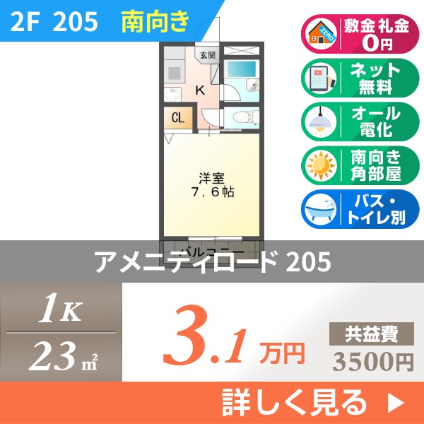 アメニティロード 205