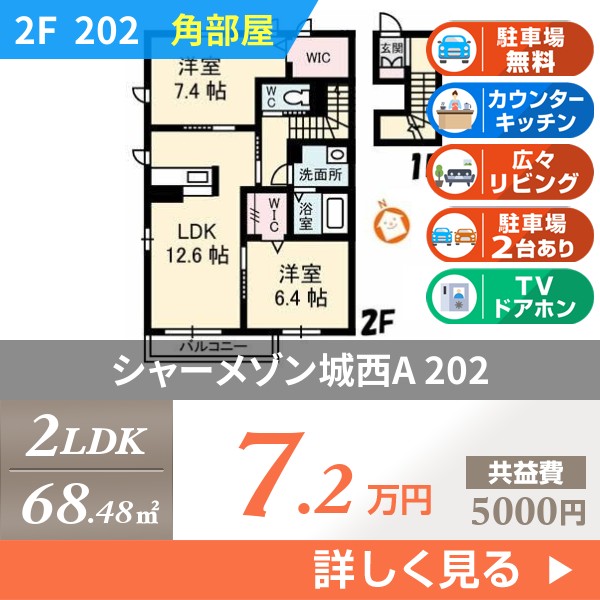 シャーメゾン城西A 202