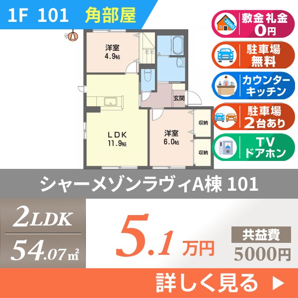 シャーメゾンラヴィA棟 101