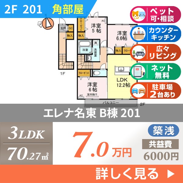 エレナ名東 B棟 201