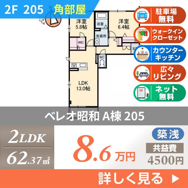 ベレオ昭和 A棟 205