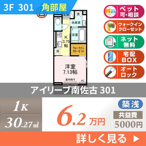 アイリーブ南佐古 301