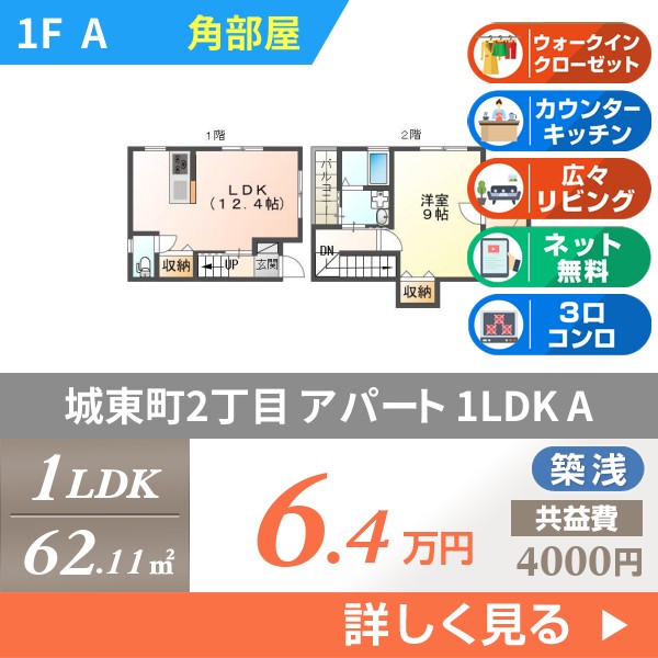城東町 2階建アパート 2020年築 a
