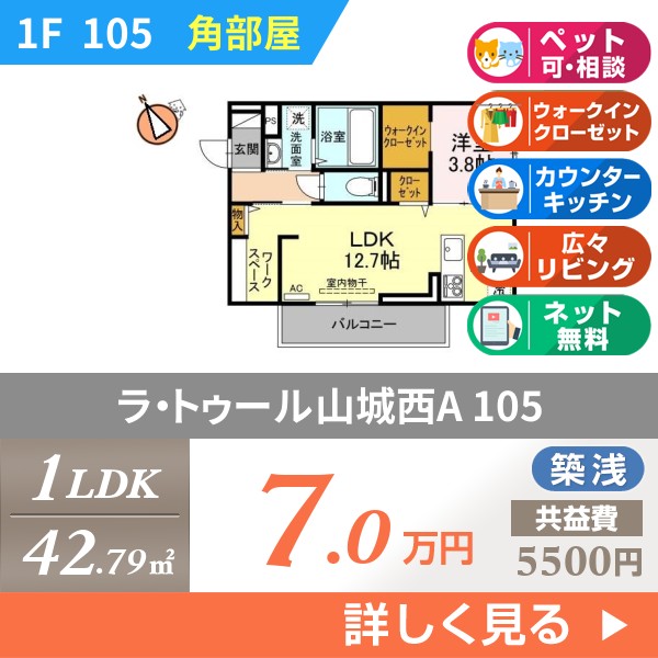 ラ・トゥール山城西A 105