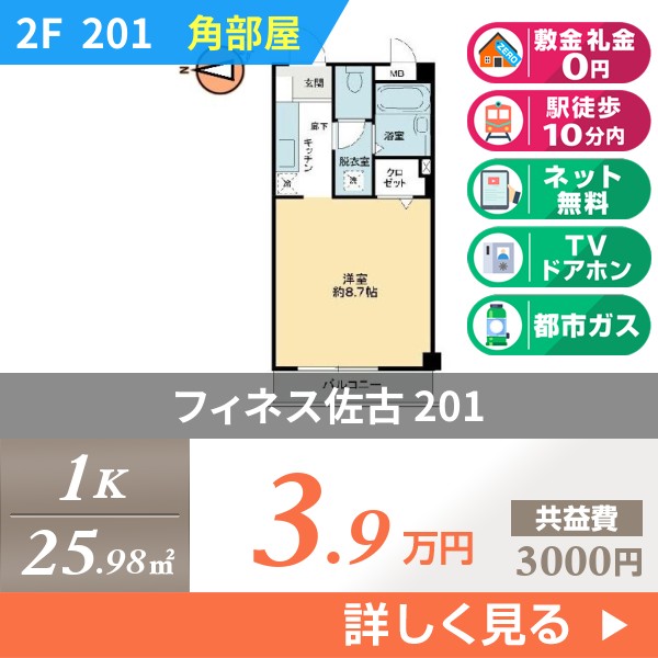 フィネス佐古 201