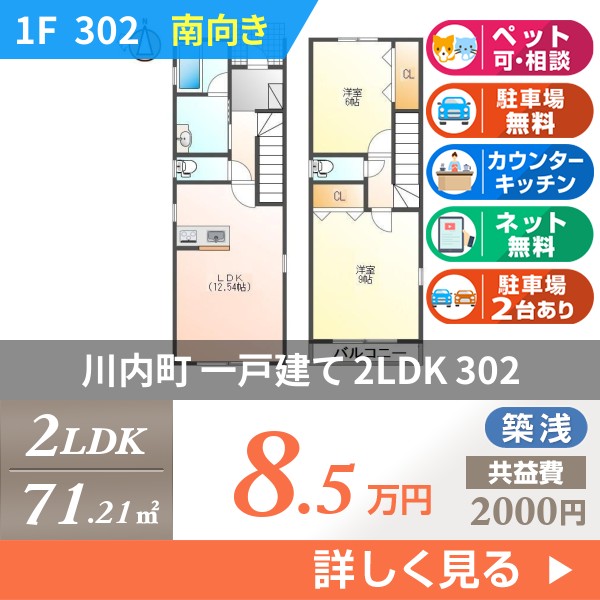 川内町 2階建一戸建て 2023年築 302