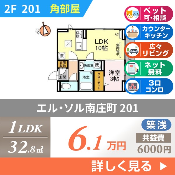 エル・ソル南庄町 201