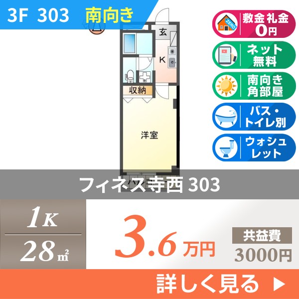 フィネス寺西 303