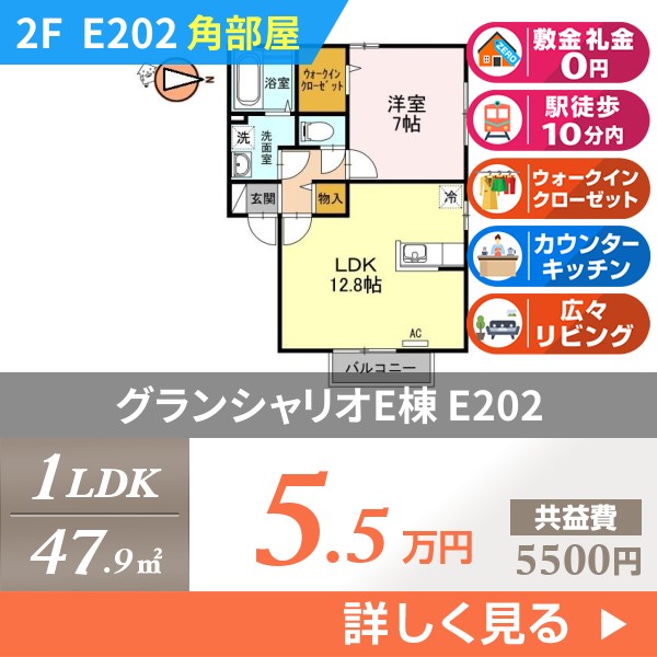 グランシャリオE棟 e202