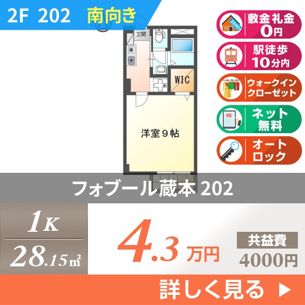 フォブール蔵本 202