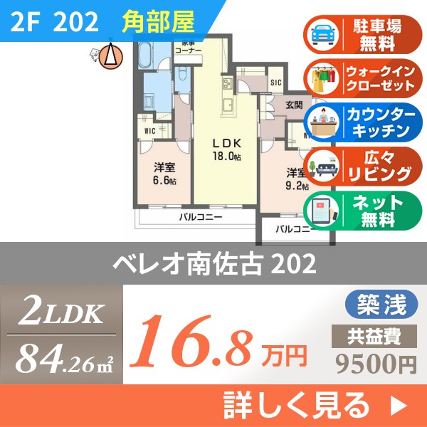 ベレオ南佐古 202