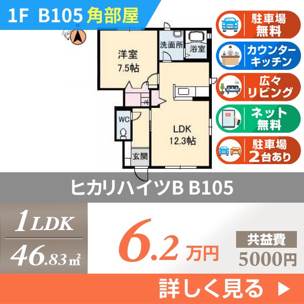 ヒカリハイツB b105
