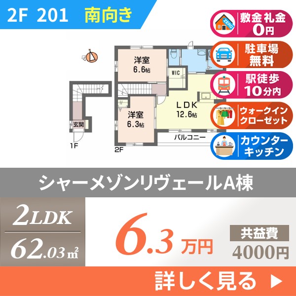 シャーメゾンリヴェールA棟 201