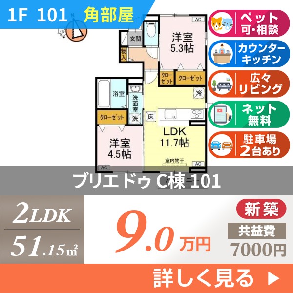 ブリエ ドゥ C棟 101