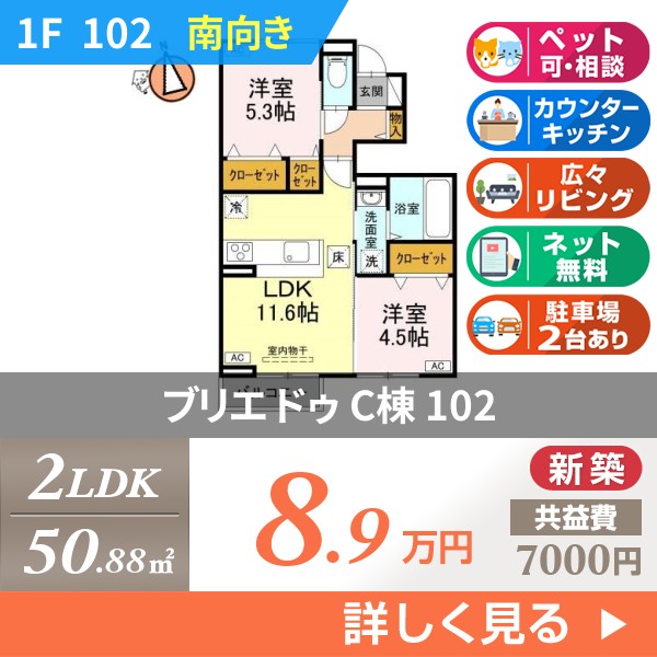 ブリエ ドゥ C棟 102