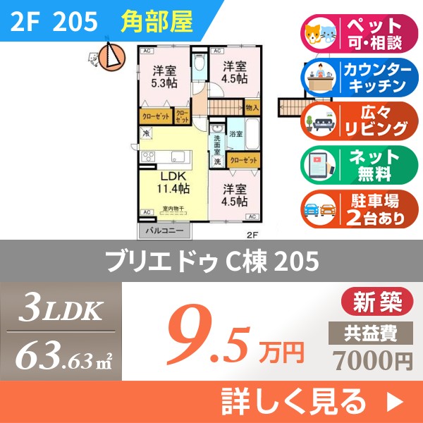 ブリエ ドゥ C棟 205