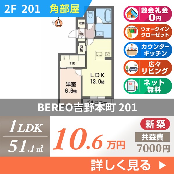 BEREO吉野本町 201