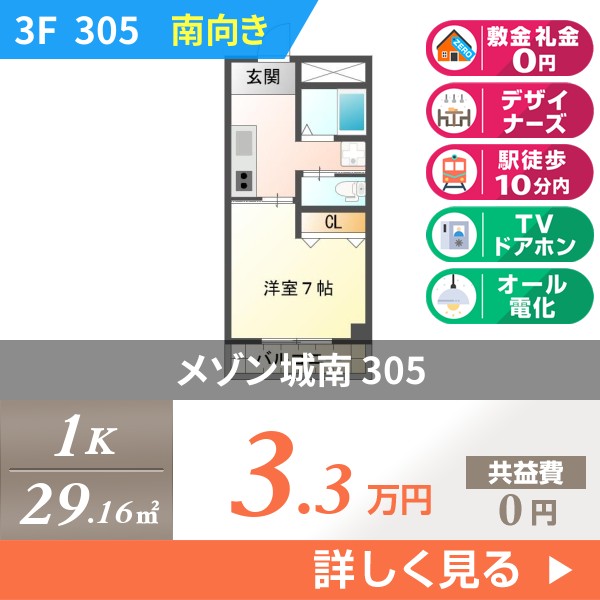 メゾン城南 305